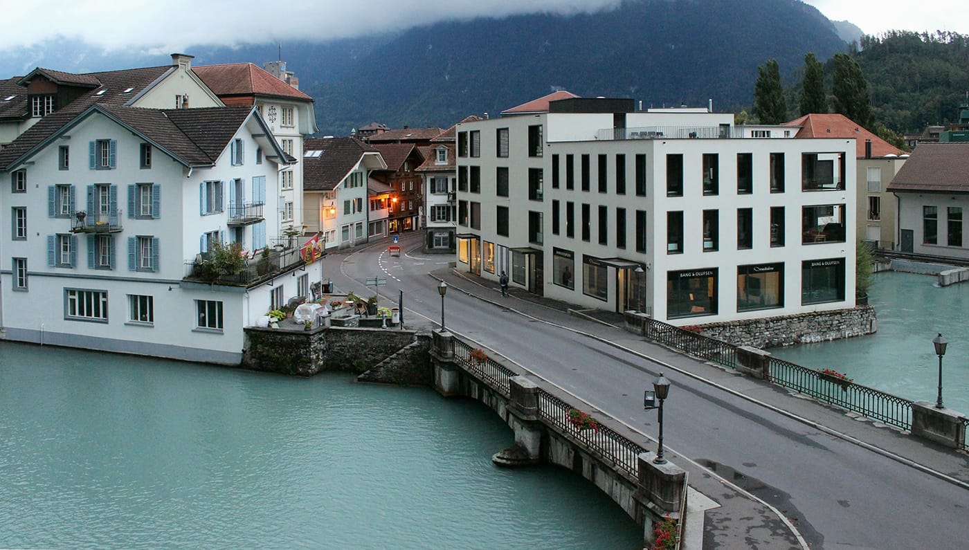 View of the town of Interlaken.